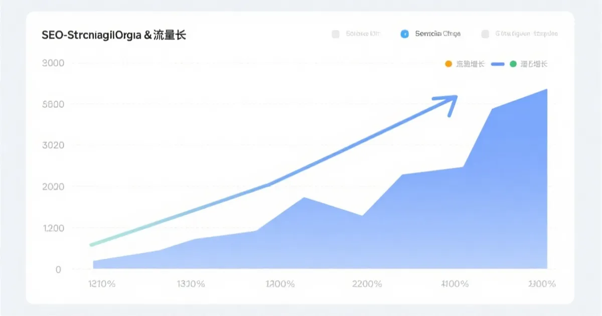 数据图表分析，体现SEO结构化数据与流量增长的关联